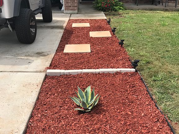 Fresh, new landscaping 