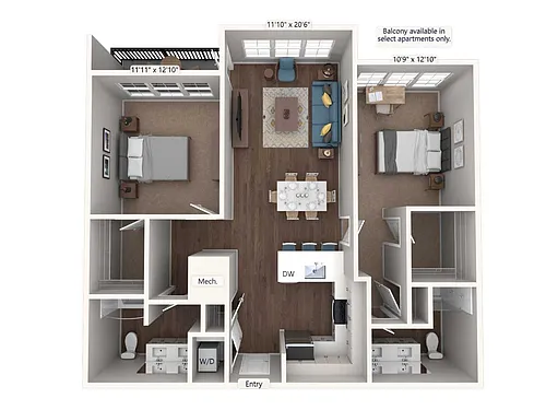 Floor plan BM11-1-1106