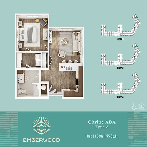 Floor plan Citrine ADA