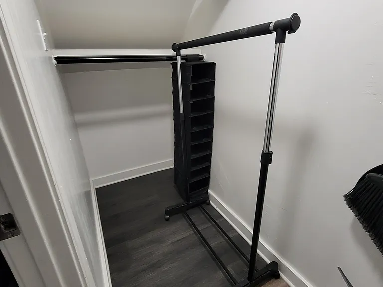Small walk-in closet