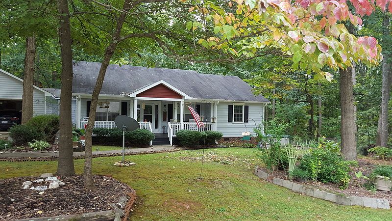 Front of 1870 Barnhardt Road, quiet, peaceful, corner lot