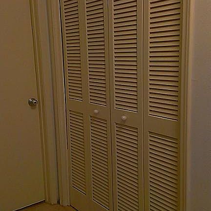 Bedroom with French door closet
