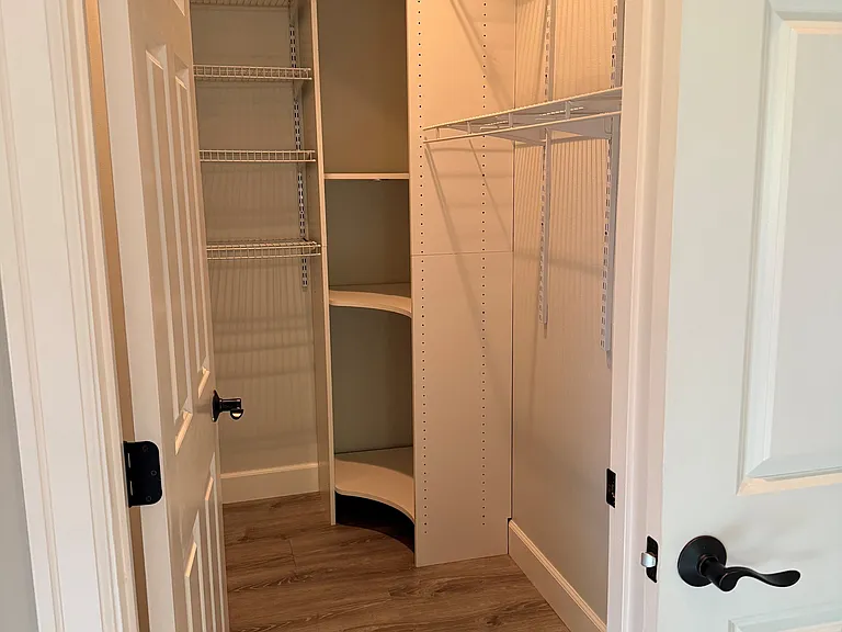 Primary bedroom with walk-in closet