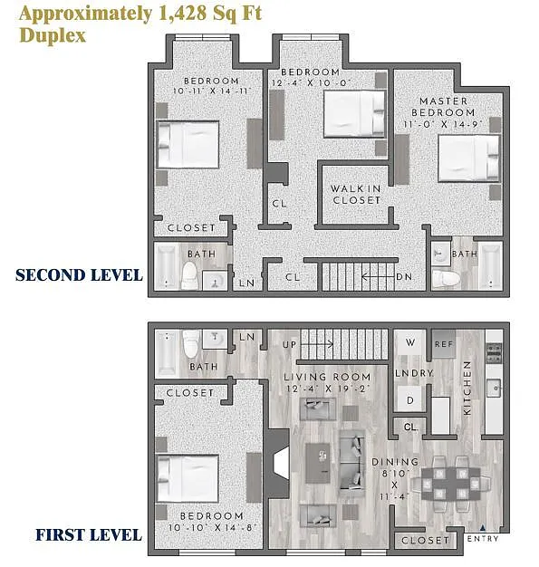 Floor plan D1-4x3(H)