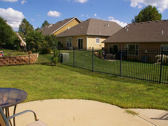 Patio and fencing