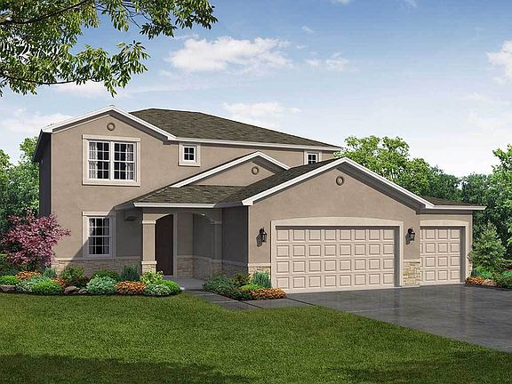 Saratoga 3-Car Home Exterior Tuscan Elevation