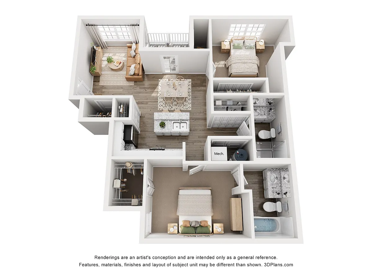 Floor plan Corbusier - Renovated