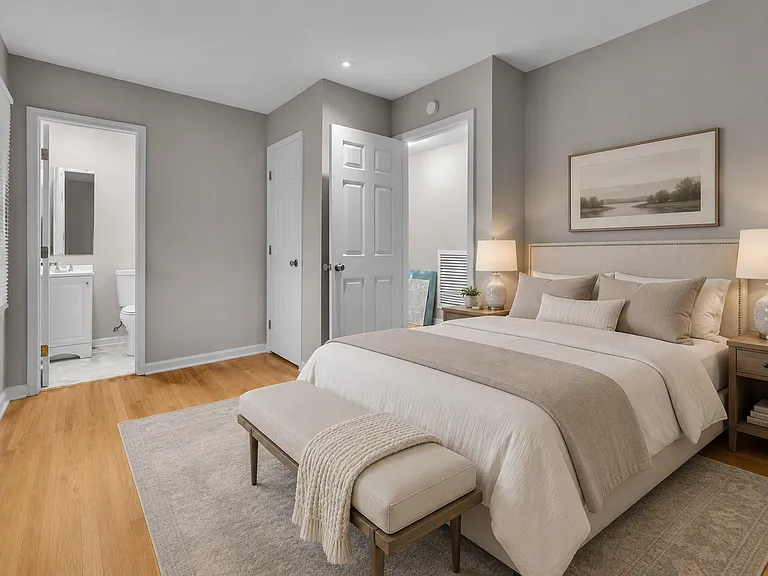 Staging of Master Bedroom