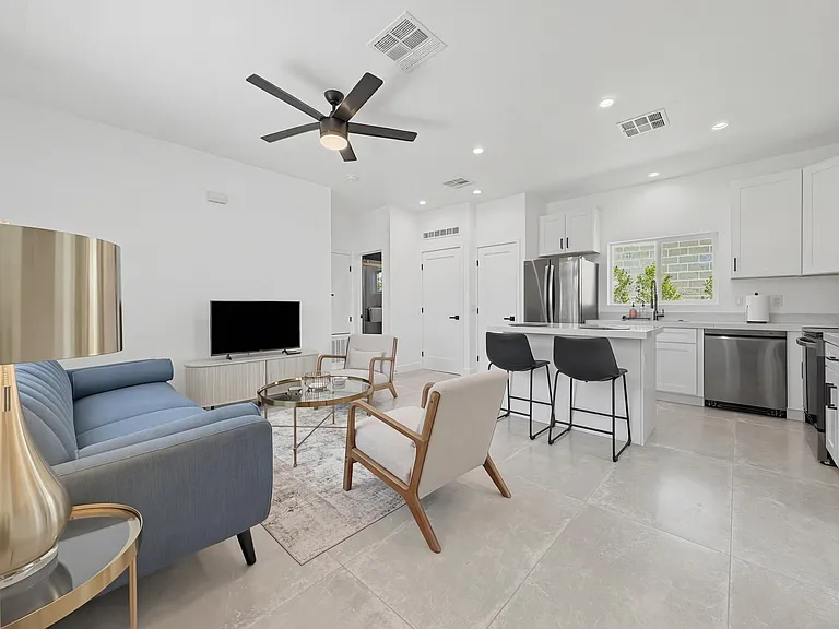 ADU Living Room and Kitchen
