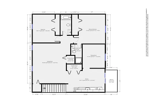 Floor plan Governours 2 Bedroom Upper