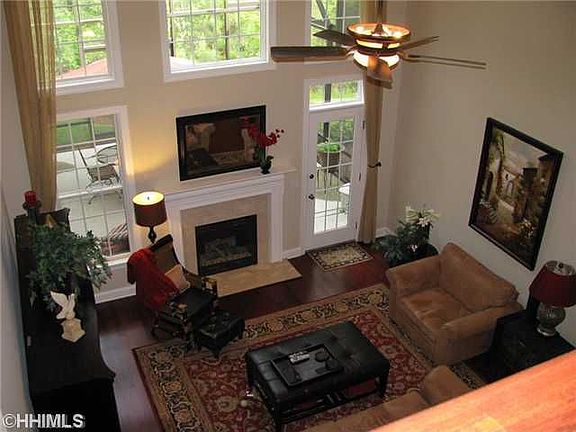 great room as seen from loft.