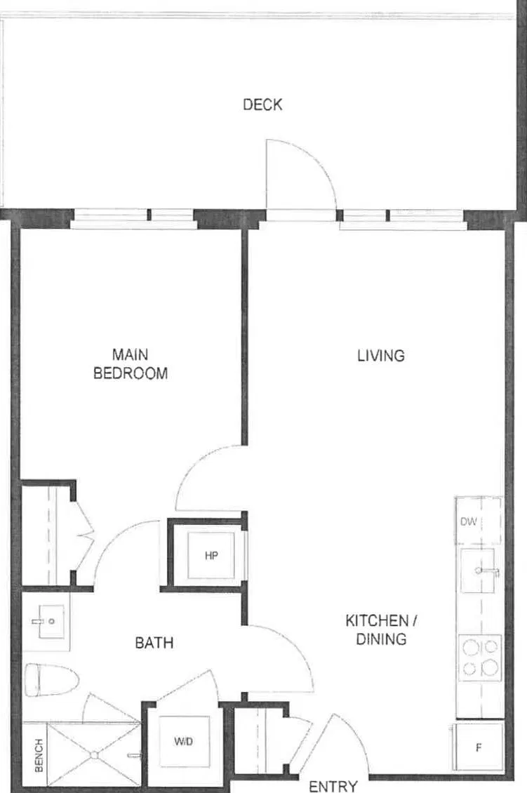 1 bed, 551 sqft, $2,450 — Photo 2