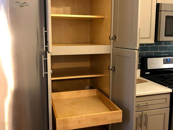 Large pantry with pullouts
