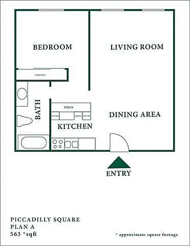 Floor plan 1 Bedroom