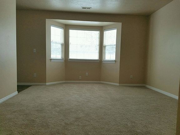 Living room with bay window
