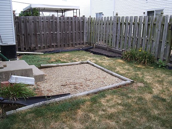 Fenced yard
