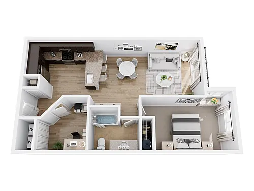 Floor plan Urban 2 x 1 A