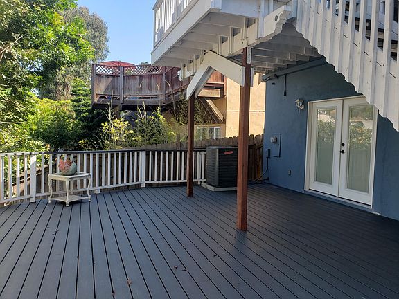 Private patio exclusive to unit B