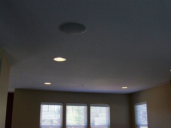 Built-in speaker system throughout first floor