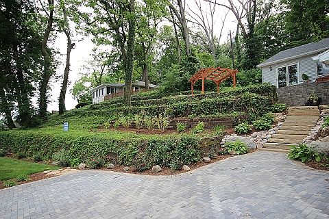 Terraced Front Yard