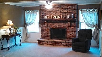 Family room fireplace