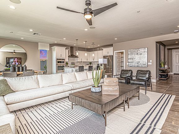 The Easton is a spacious, open floor plan that seamlessly connects the main living areas of the home