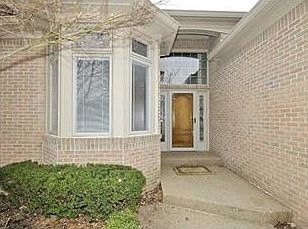 Beautiful entryway showcasing an exquisite front door.