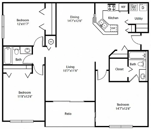 Floor plan 3A