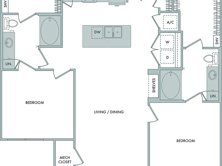 Marq at the Pinehills - I - 2 Beds - 2 Baths - 1129 Sq. ft.