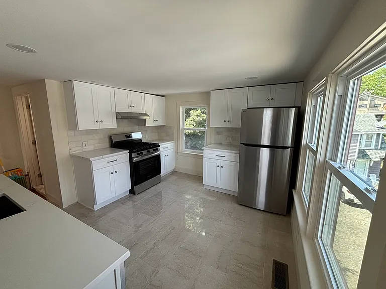 Kitchen with Marble Floor