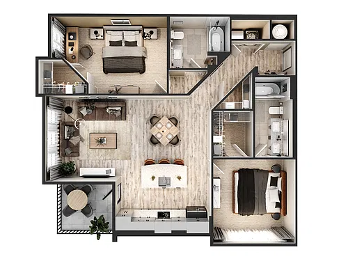 Floor plan B3