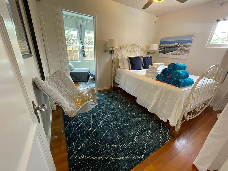 Master bedroom with attached mini bedroom / reading room/ walk in closet