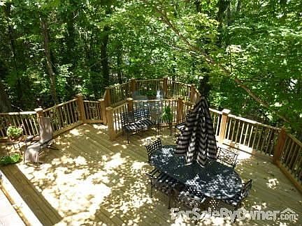Multi-level deck (recently re-built)
						:
						Summer privacy and spectacular winter views.