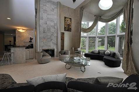 Such as 2 Story Marble Fireplace & Custom Wet Bar