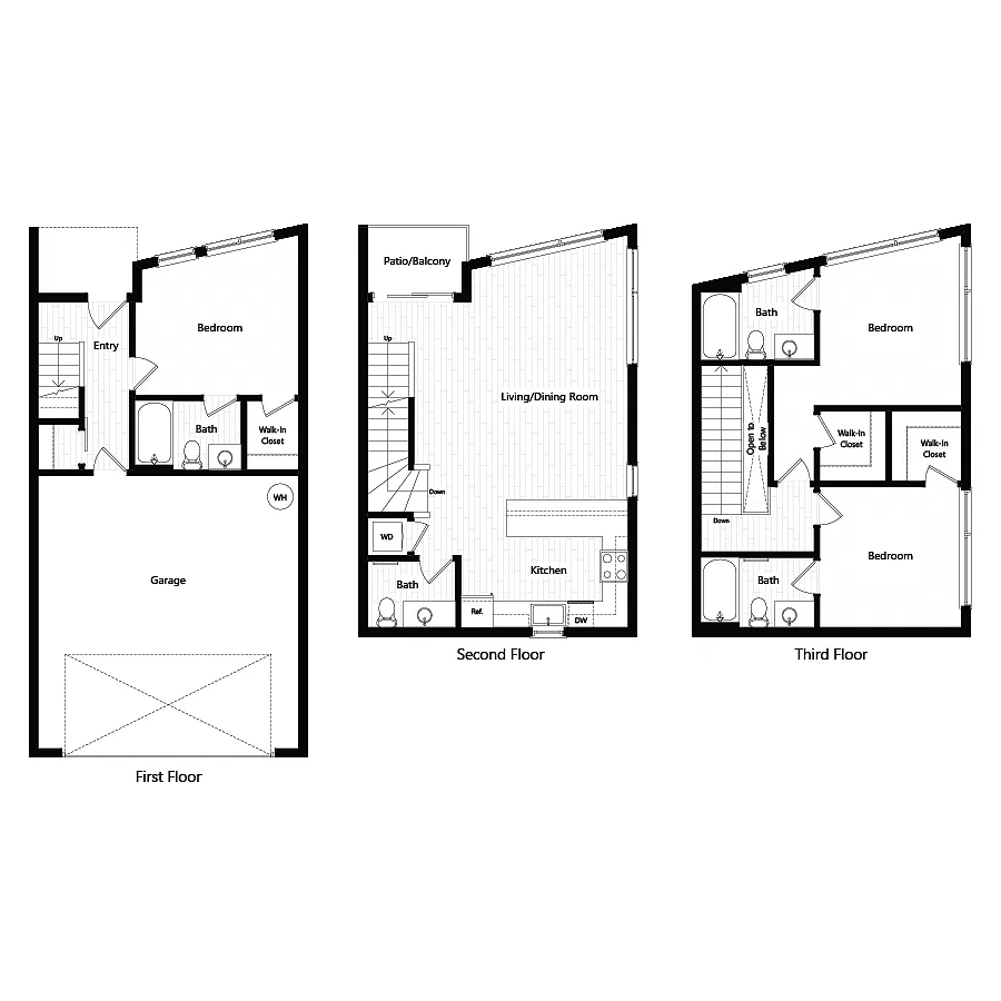 Floor plan Townhome 1