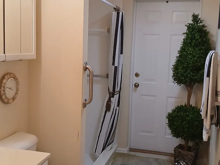 3rd Bathroom with door to Back yard and entertainment area