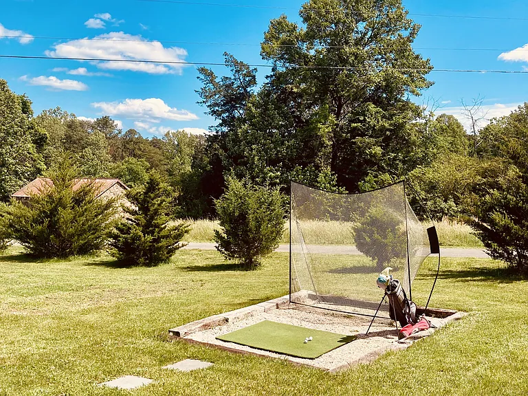 Golf practice area