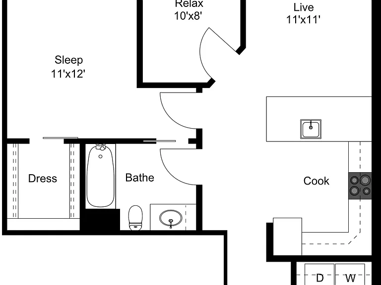 Floor Plan C1 | 50Twenty | Apartments in Madison, WI Floor Plan C1 | 50Twenty | Apartments in Madison, WI