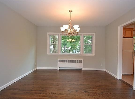 Spacious dining room.