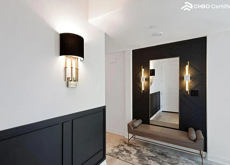 Receive royalty in this grand, luxurious foyer