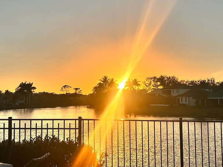 Yes, that's the sunset fro your patio