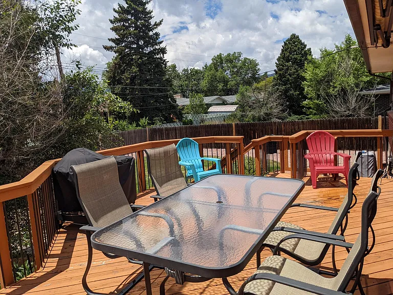 Large Deck with retractable awning