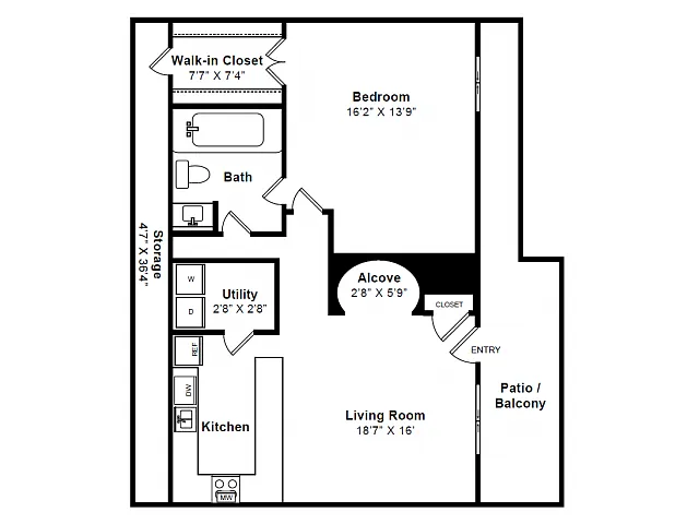 Floor plan The Clarendon