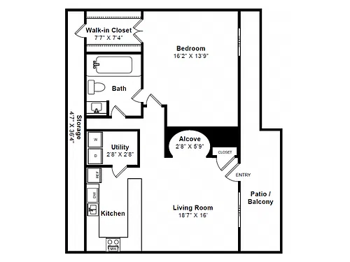 Floor plan The Clarendon