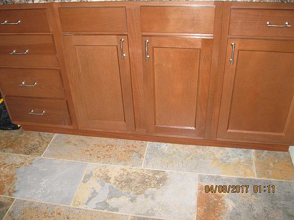 Kitchen Floor/Cabinets