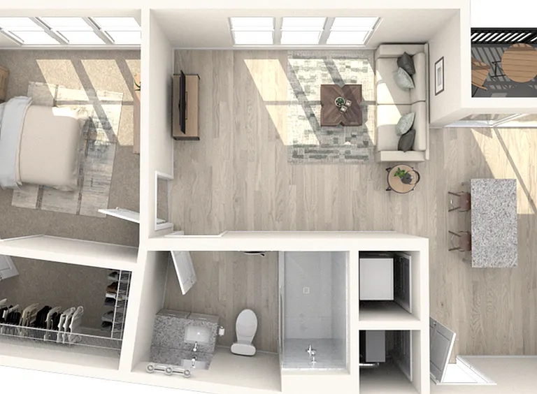 A2.0 | One Bedroom, One Bathroom A2.0 | One Bedroom, One Bathroom