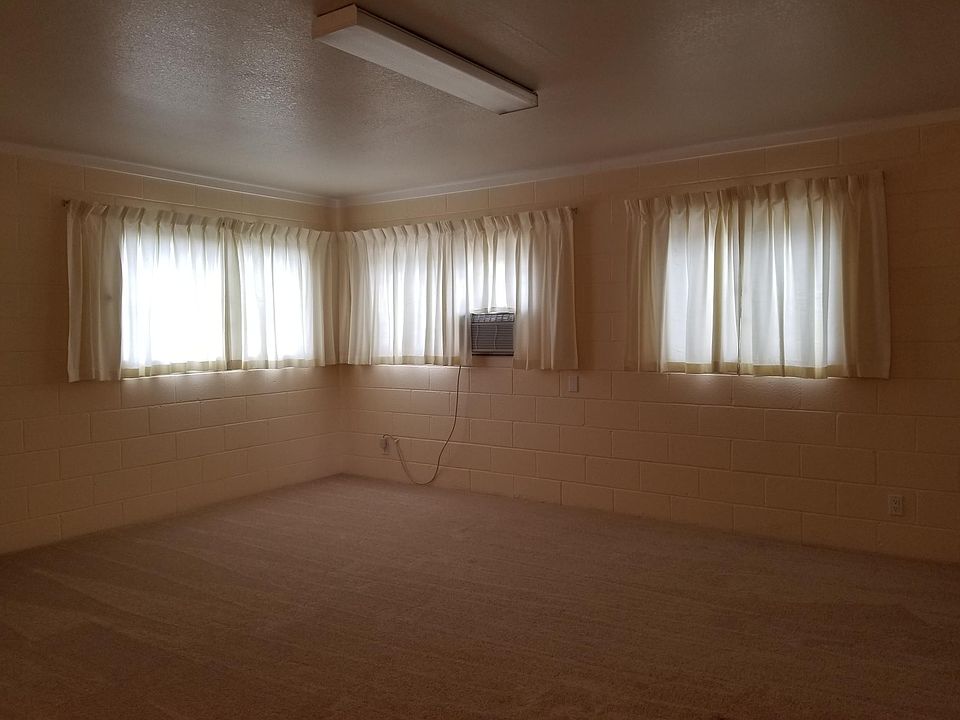 The large living room has brand new carpet