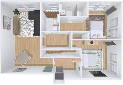 Floor plan 2bd/2b 10
