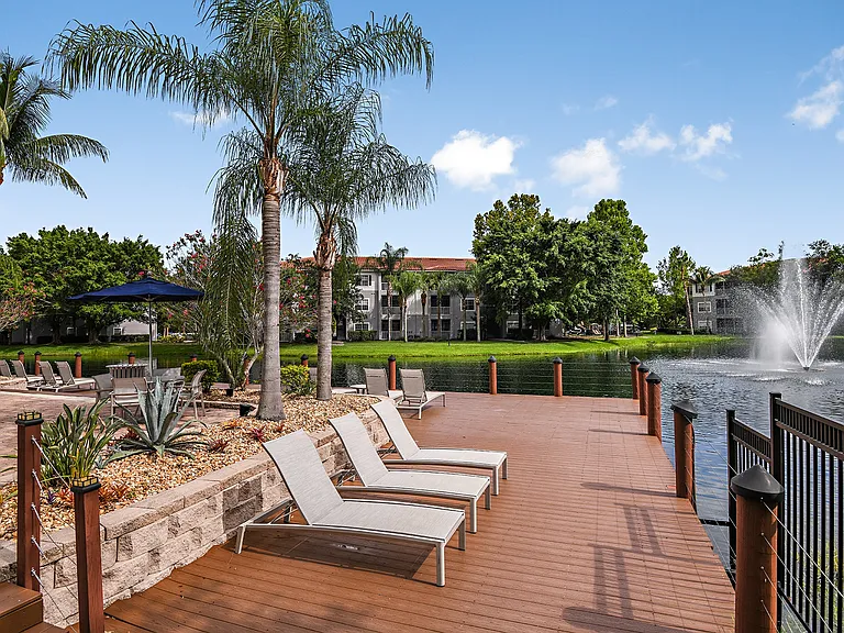 Sundeck with lounge chairs
