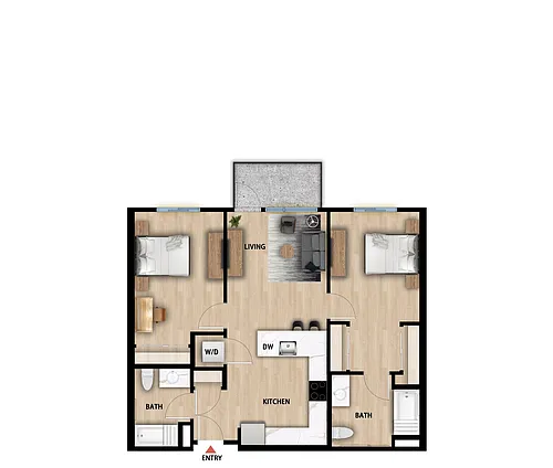 Floor plan B1 MFTE 80